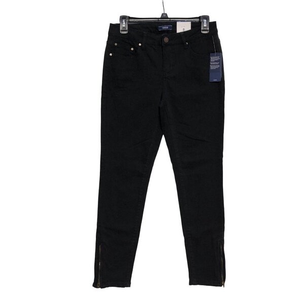 Izod Denim - IZOD CORE SLIMMING BLACK SKINNY ANKLE ZII JEANS  4 NEW WITH TAG